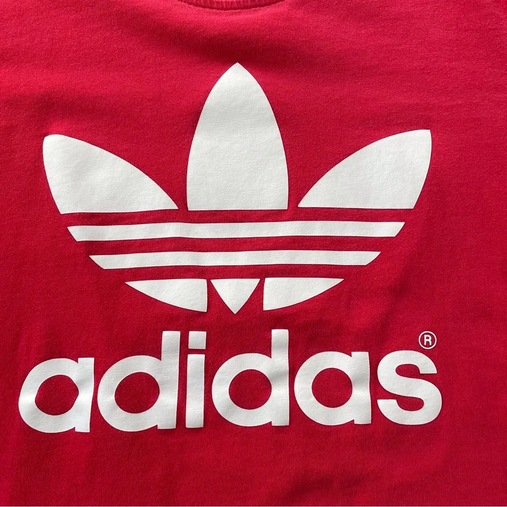 adidas red crewneck